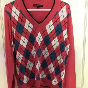 Women’s Brooks Brothers cotton v-neck sweater.